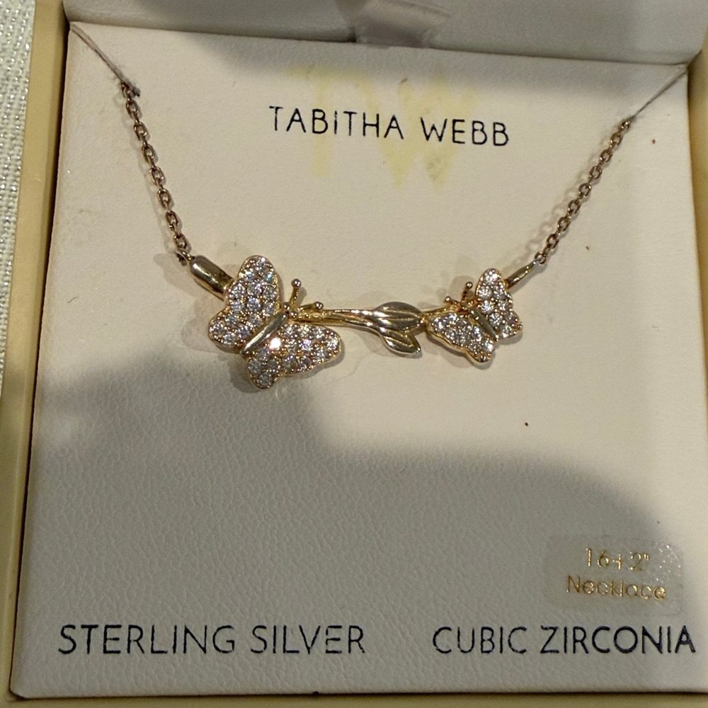 TabithaGold Butterfly Necklace